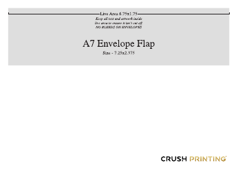 A7 Envelope Template - Crush Printing, Page 2