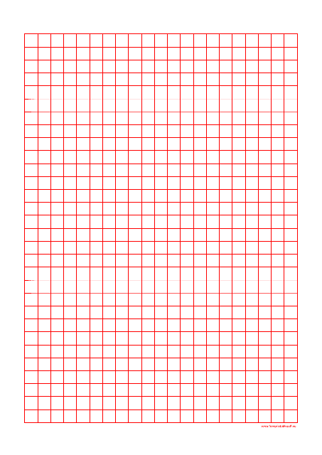 Grid Paper Template - Red Download Pdf