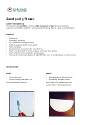 Seed Pod Gift Card Template, Page 3