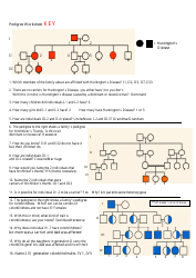 Genetics Pedigree Worksheet With Answers, Page 3
