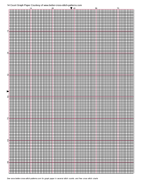 14 Count Cross-stitch Graph Paper