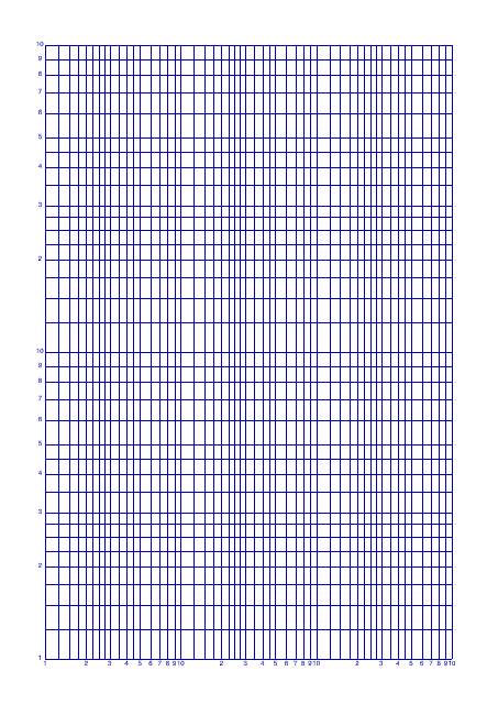 Log Graph Paper - Blue