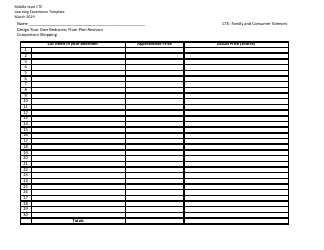 Middle-Level Cte Learning Experience Template - Design Your Own Bedroom; Floor Plan Revisions - New York, Page 12