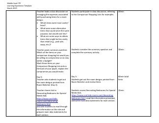 Middle-Level Cte Learning Experience Template - Design Your Own Bedroom; Floor Plan Revisions - New York, Page 7