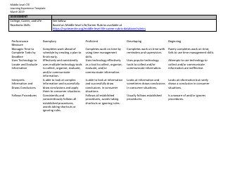 Middle-Level Cte Learning Experience Template - Design Your Own Bedroom; Floor Plan Revisions - New York, Page 9