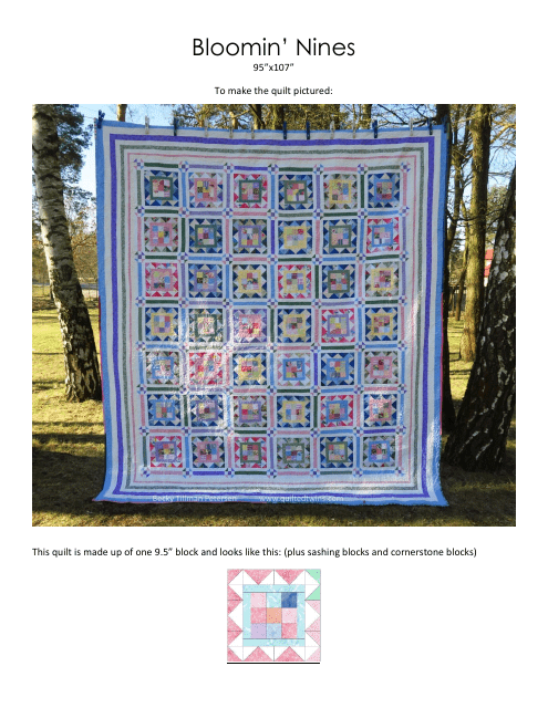 Bloomin' Nines Quilt Pattern