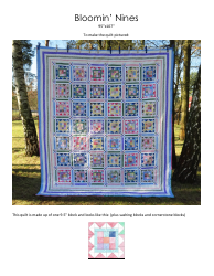 Bloomin&#039; Nines Quilt Pattern