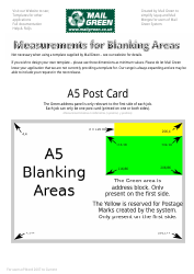 A5 Post Card Template, Page 2