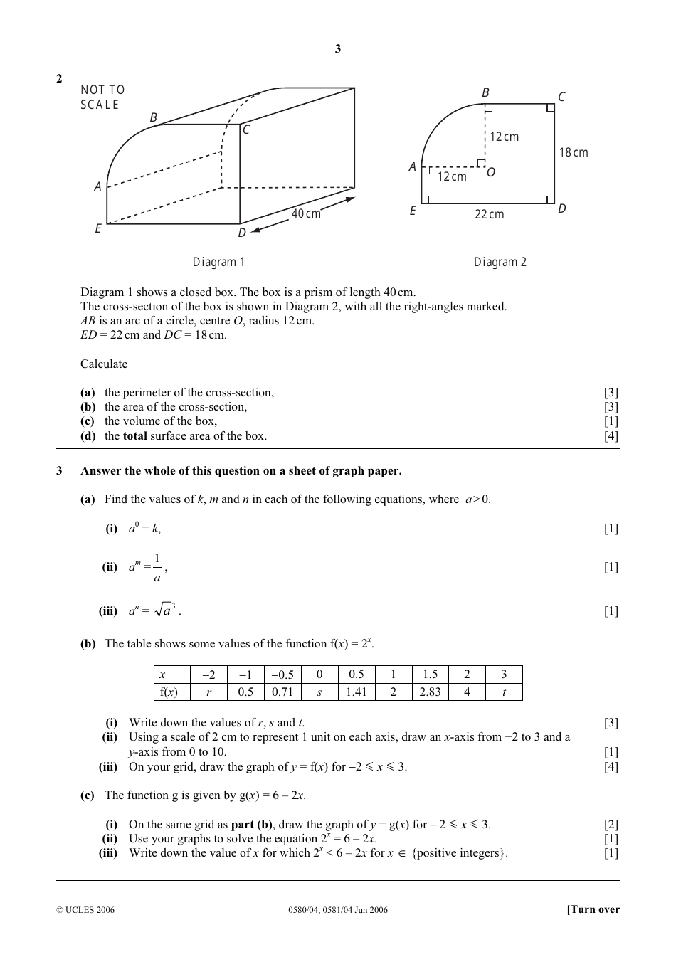 University of Cambridge International Examinations: Mathematics Paper 4 (Extended), Page 3