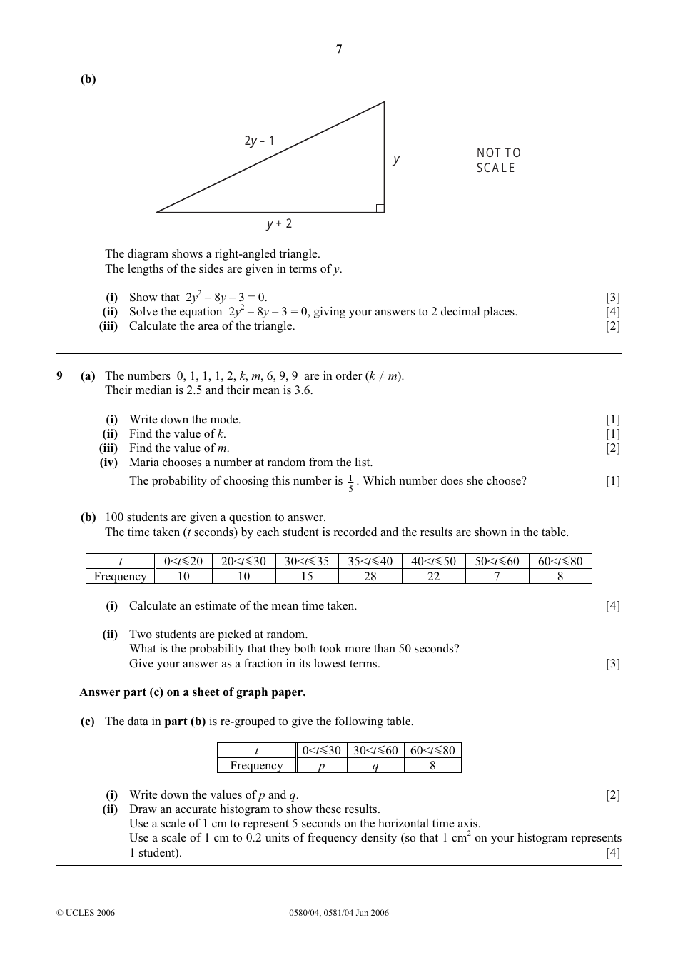 University of Cambridge International Examinations: Mathematics Paper 4 (Extended), Page 7