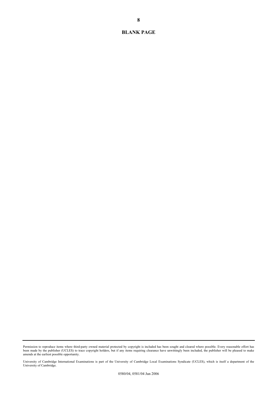 University of Cambridge International Examinations: Mathematics Paper 4 (Extended), Page 8