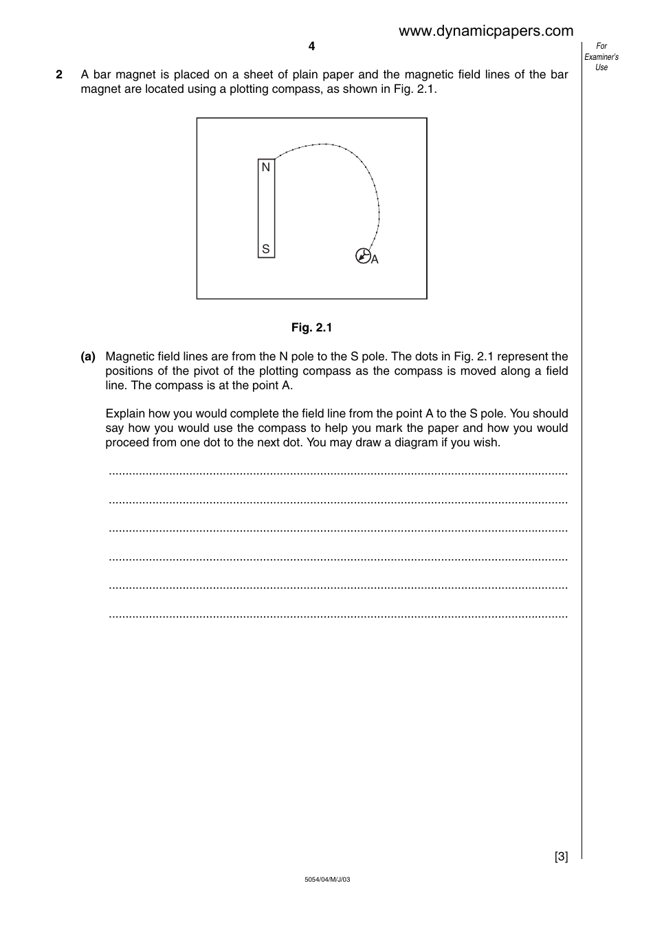 Cambridge International Examinations: Physics Paper 4 - Alternative to Practical, Page 4