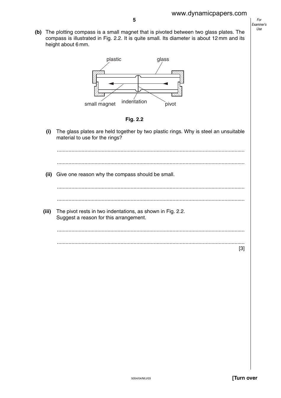 Cambridge International Examinations: Physics Paper 4 - Alternative to Practical, Page 5