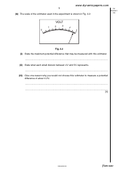 Cambridge International Examinations: Physics Paper 4 - Alternative to Practical, Page 7