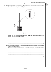 Cambridge International Examinations: Physics Paper 4 - Alternative to Practical, Page 8