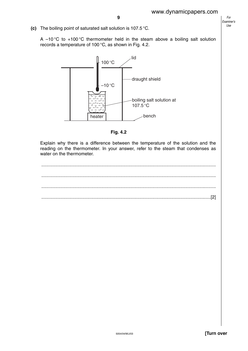Cambridge International Examinations: Physics Paper 4 - Alternative to Practical, Page 9
