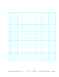 Document preview: Grid Paper With Axis - Cyan