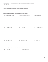 Algebra I: Final Review 2021-2022, Page 16