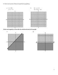 Algebra I: Final Review 2021-2022, Page 5