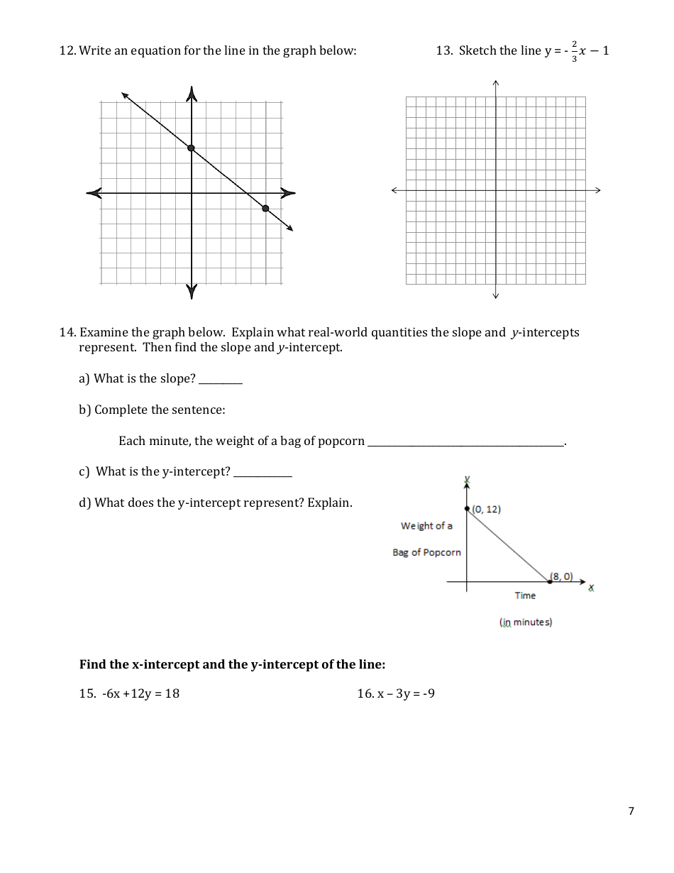 Algebra I: Final Review 2021-2022, Page 7