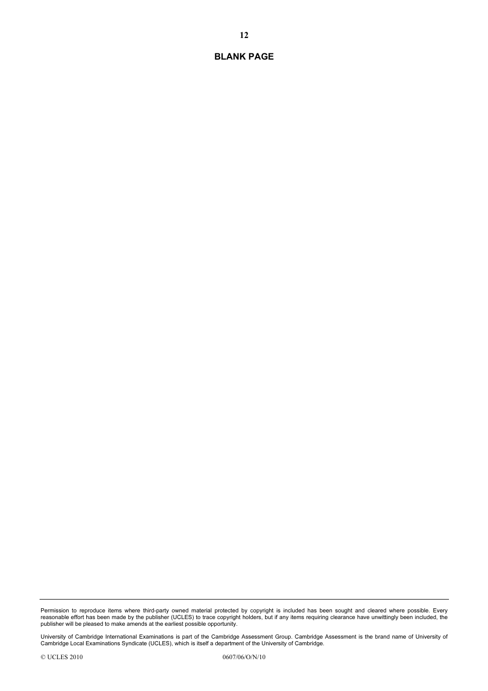 Cambridge International Mathematics Paper 6 (Extended), Page 12