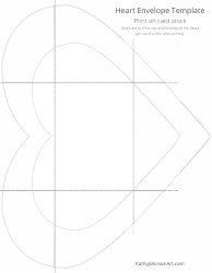 Document preview: Heart Envelope Template