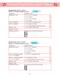 Pointed Possibilities Quilt Pattern - Fat Quarter Shop, Page 4