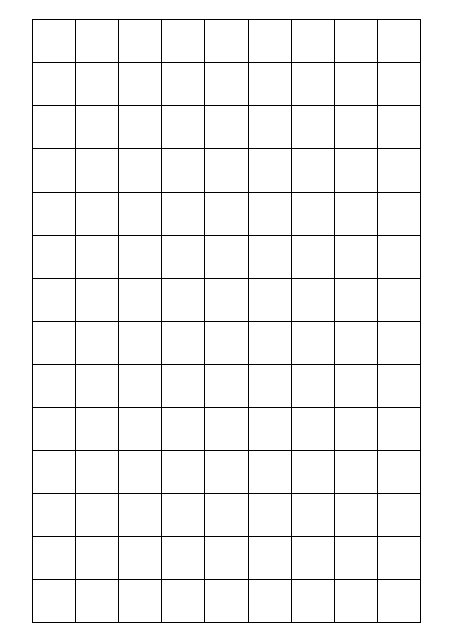 A4 Graph Paper With 2cm Squares