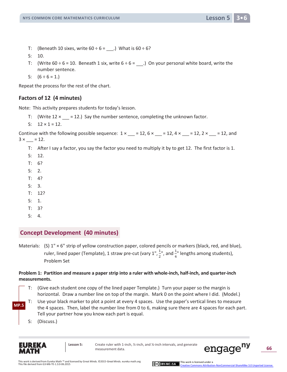 common core mathematics curriculum lesson 5 homework