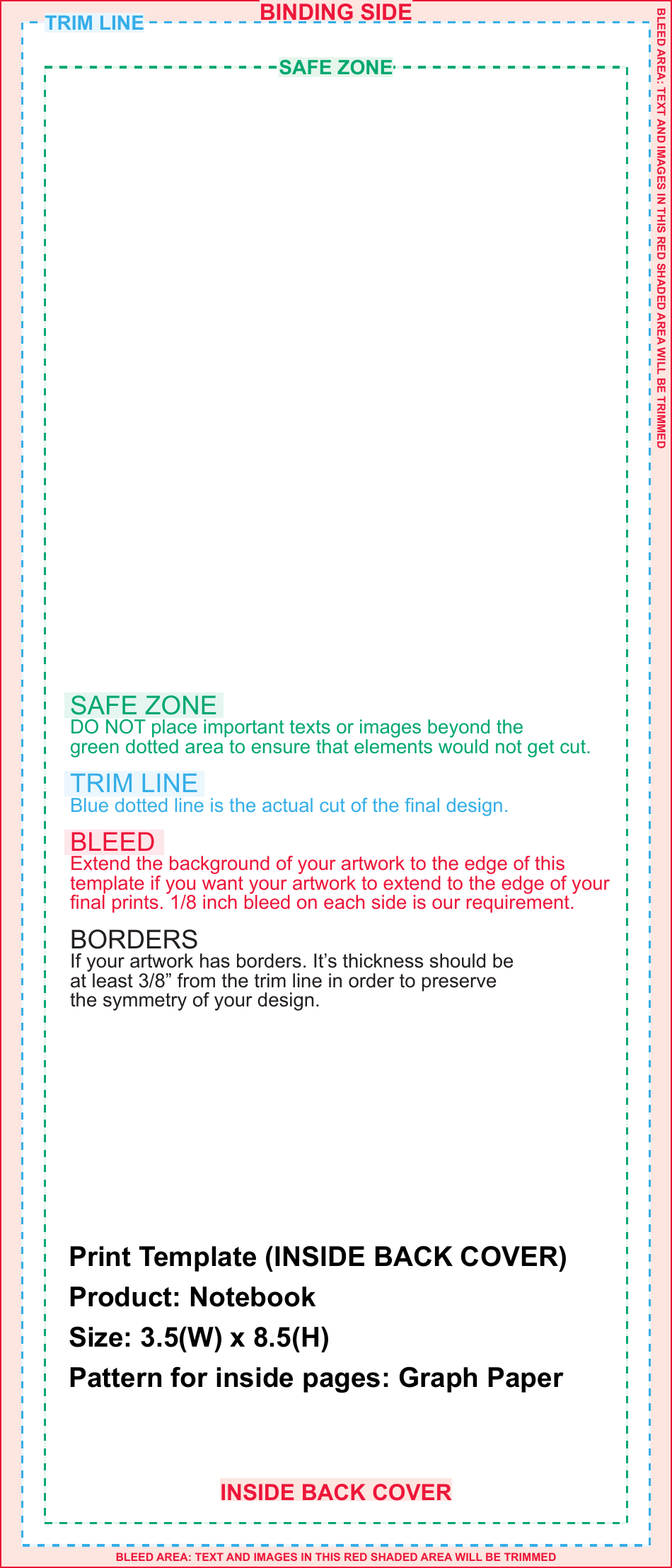 3.5x8.5 Notebook Print Template, Page 5