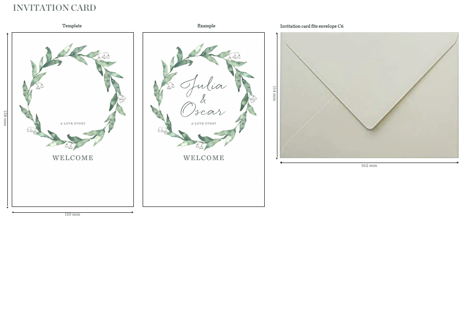 Wedding Party Card Templates image preview