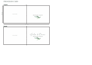 Wedding Party Card Templates, Page 2