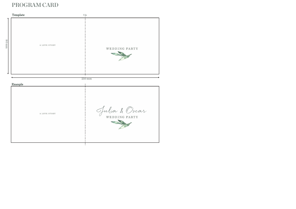 Wedding Party Card Templates, Page 2