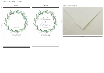 Document preview: Wedding Party Card Templates
