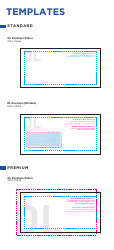 Dl Envelope Templates