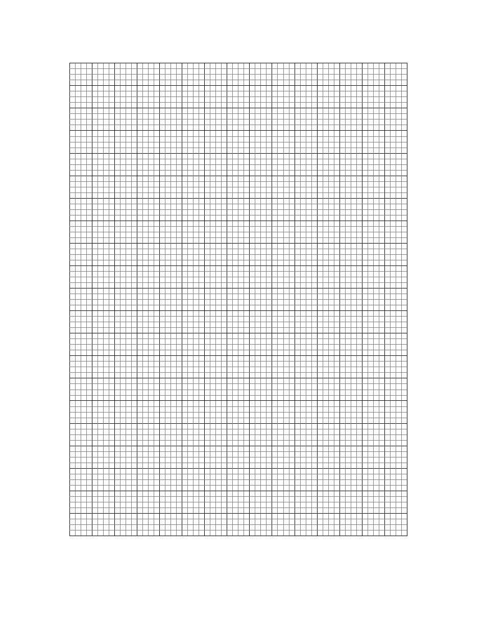 2.5 Mm Squares Graph Paper - Light 4x4, Page 1