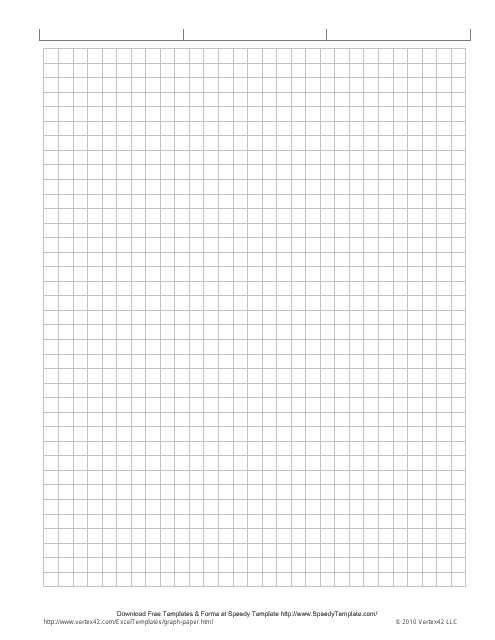 1/4 Inch Printable Graph Paper (8.5" X 11")