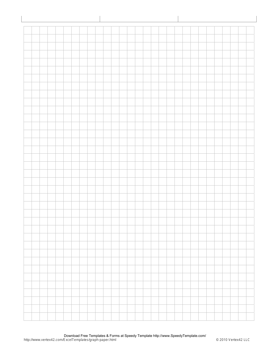 1 / 4 Inch Printable Graph Paper (8.5 X 11), Page 1