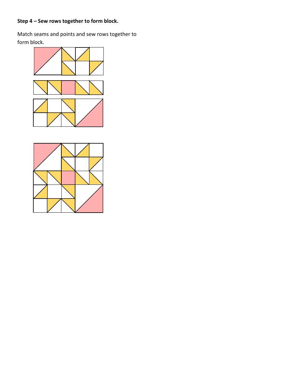 Queen Charlottes Crown Quilt Block Pattern, Page 3