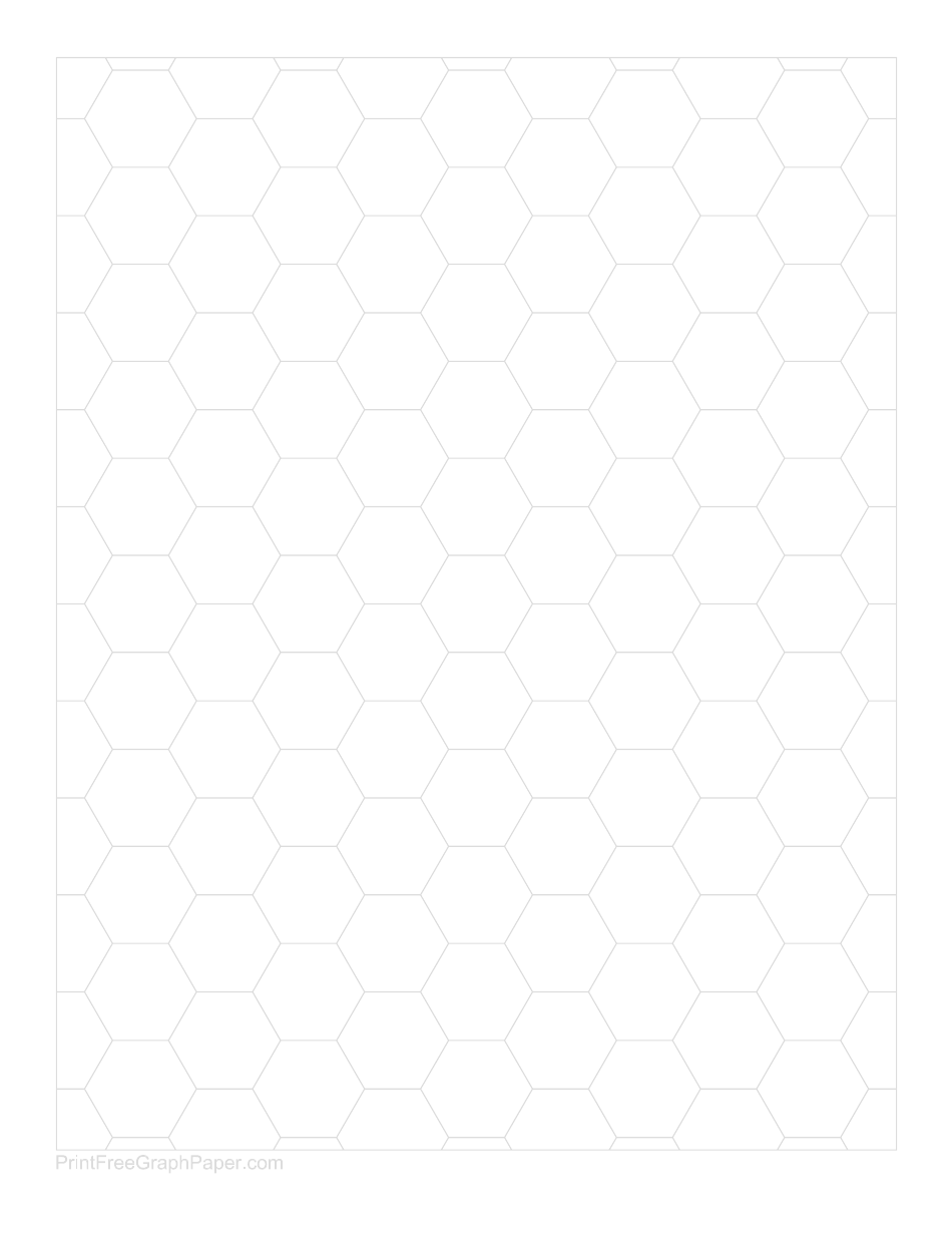 Hexagon Grid Paper, Page 1