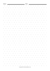 Document preview: Dot Graph Paper