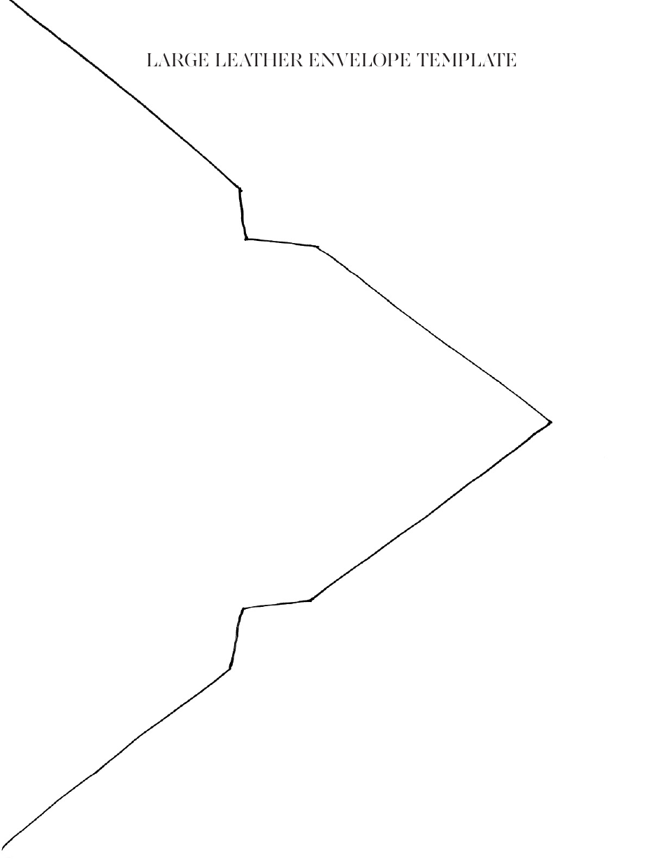 Large Leather Envelope Template Download Printable PDF Templateroller