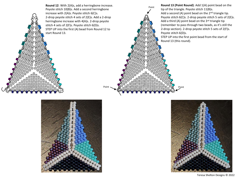 Spiky Star Beading Pattern Templates, Page 5