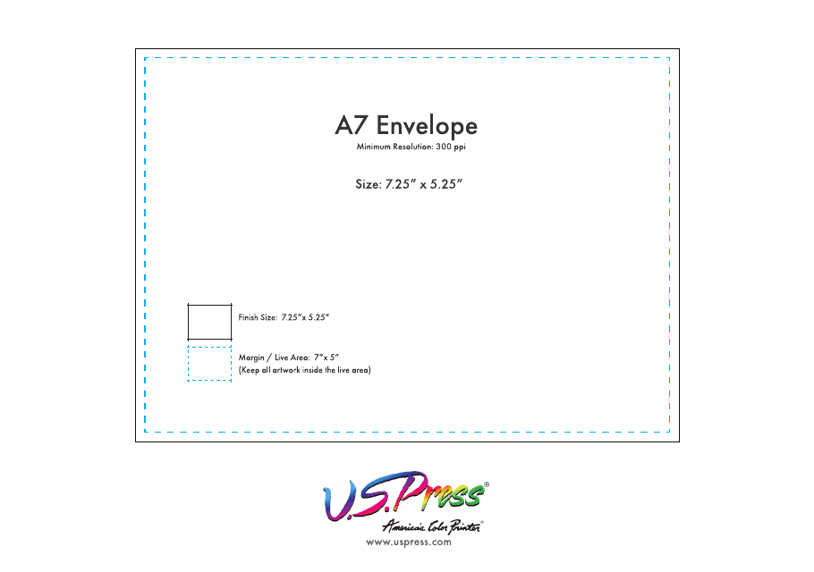 A7 Envelope Template - U.s.press