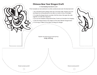 Document preview: Chinese New Year Dragon Craft Template