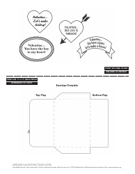 Cobweb Valentine Templates, Page 5