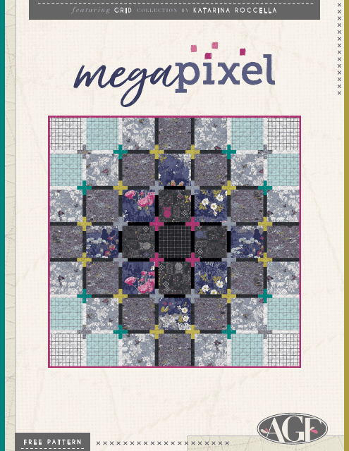 Megapixel Quilt Pattern - Abstract and Colorful Design