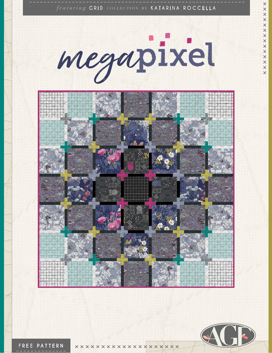 Megapixel Quilt Pattern - Abstract and Colorful Design