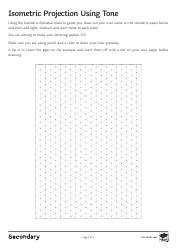 Document preview: Isometric Projection Worksheet