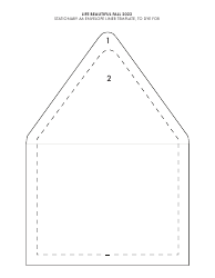 Document preview: Stationary A6 Envelope Liner Template